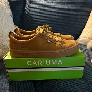 Cariuma Camel Suede Sneakers New With Tags